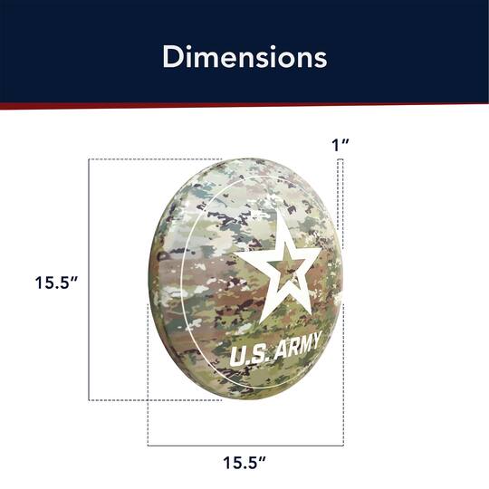 American Art Decor 15" U.S. Army Camo Dome Metal Wall Art Sign